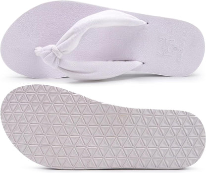 KuaiLu Flip Flops for Women with Arch Support Yoga Mat Comfortable Summer Beach Walking Thong Cushion Sandals Slip On Indoor Outdoor